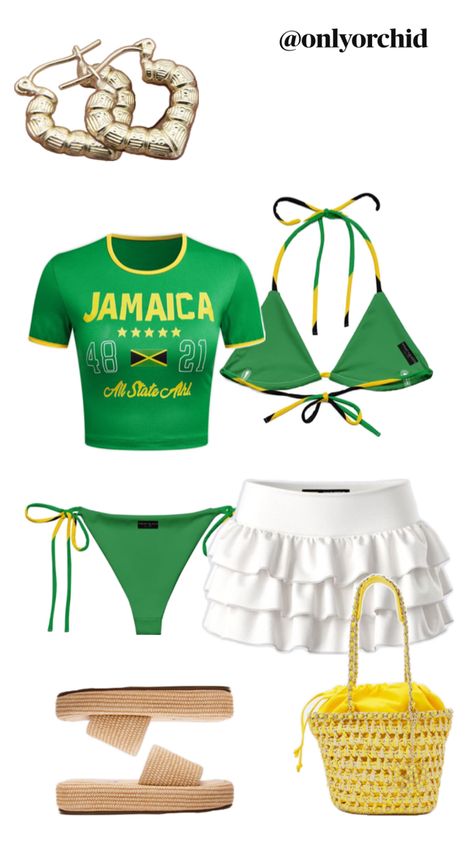 #outfit #summeroutfit #swimsuit #Jamaica #fashion #summerfashion #jamaican #islandgirl #swimsuitoutfit #islandgirlaesthetic #fitinspo #islandgyal Outfit Ideas Jamaica, Beach Vacation Outfits Baddie, Jamaica Birthday Ideas, Cute Outfits For Jamaica Vacation, Jamaica Bathing Suit, Jamaican Outfits Black Women, Jamaica Outfits Ideas, Jamaica Outfits Resort Wear Vacation, Outfit Ideas For Jamaica Vacation