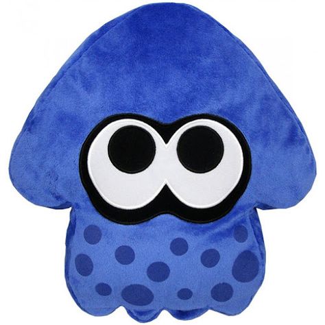 Splatoon Plush: Dark Blue Splatoon Squid Cushion Splatoon Video, Nintendo Plush, Splatoon Squid, Nintendo Characters, Teddy Bear Stuffed Animal, All Things Cute, Wii U, Splatoon, Animal Plush Toys