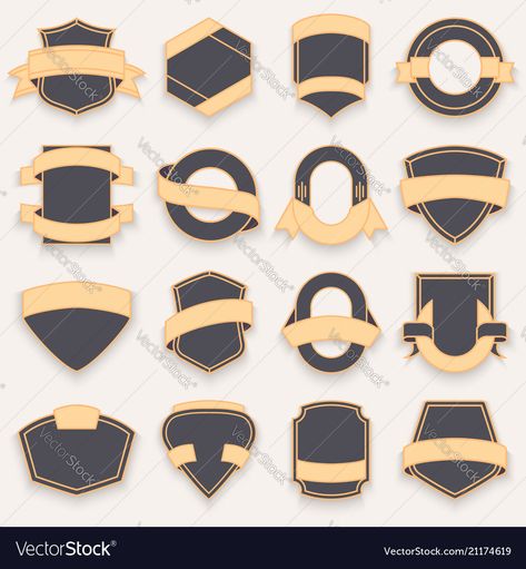 Badge Shapes, Insignia Design, Shield Badge, Cat Logo Design, Shield Logo, Logo Emblem, Badge Logo, Cat Logo, Cool Backgrounds