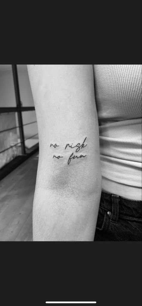 minimalist tatoo No Risk No Fun Tattoo, No Risk No Fun, Fun Tattoo, Triangle Tattoo, Geometric Tattoo, Cool Tattoos, Tattoo Quotes, Tattoos, Quick Saves