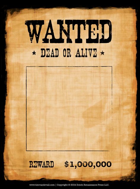 Another high caliber wanted poster template. Reprinted in shades of grey, this classic poster would look best with a black and white mugshot. Wanted Poster Template, Wanted Template, Western Posters, Wild West Party, Poster Template Free, Wanted Poster, Wilde Westen, Western Parties, Lucky Luke