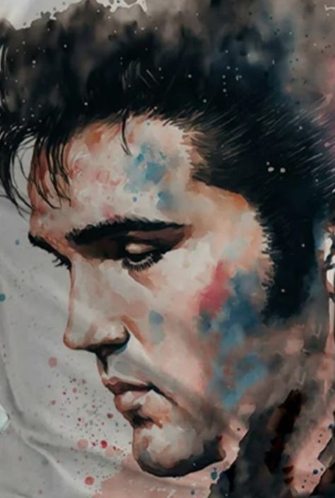 Plain Paper, Great Paintings, Print Frame, Watercolor Cards, Elvis Presley, Digital Download Etsy, Rock And Roll, Print Quality, Framed Prints