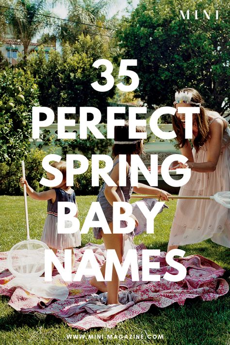 We know you're probably scouring Pinterest for baby shower ideas and nursery ideas, but these girl names and boy names are perfect for a spring baby! Click through to browse these beautiful spring baby names! #springbaby #babynames #girlnames #boynames #motherhood #pregnant #babyname #pregnancy List Of Baby Names, March Baby, Mini Magazine, Baby Name List, Spring Baby Shower, Spring Girl, Unique Baby Names, Baby Must Haves