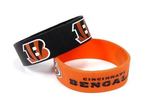 Cincinnati Bengals Bracelets 2 Pack Wide #CincinnatiBengals Band Kid, East Carolina Pirates, Old Logo, Rubber Bracelets, Kids Bracelets, Cincinnati Bearcats, Silicone Bracelets, Wide Bracelet, Cincinnati Bengals