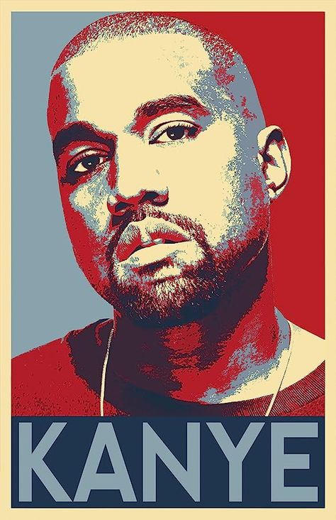 Amazon.com: Kanye West Illustration - Rapper Musician Rap Hip Hop Yeezy Pop Art Home Decor Poster Print (11x17 inches): Posters & Prints Iphone Wallpaper Music, Rick And Morty Poster, Arte Hip Hop, Hip Hop Poster, Propaganda Art, Hope Poster, Vintage Pop Art, Print Design Art, West Art