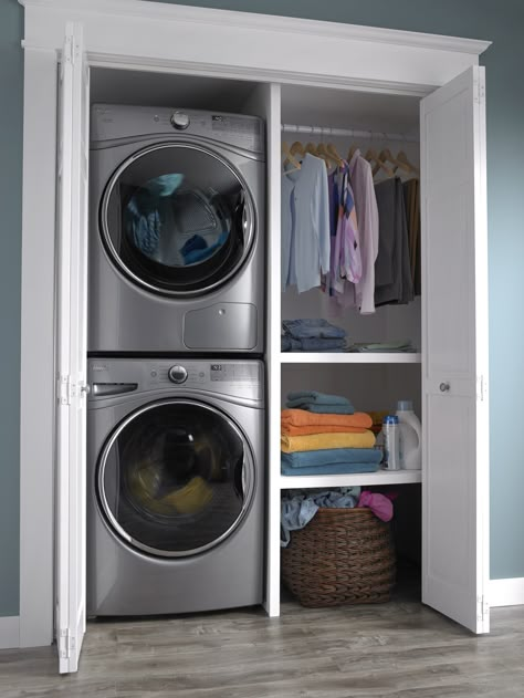 Review of the Top 5 Best Stackable Washer & Dryer Sets for 2019 Laundry Room Stackable, Washer Dryer, The Closet, Washer And Dryer, Laundry Room, Washer, Closet