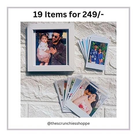 19 items for just ₹249 - Products included are : 10 Big Polaroids 8 mini Polaroids 1 mini frame ( frame, Polaroids, customised gift) #polaroids #frames #frame #fyp #giftshop #gifthamperskochi Mini Frame, Polaroid Frame, Mini Frames, Gift Hampers, Customized Gifts, Gift Shop, Frame, 10 Things, Gifts