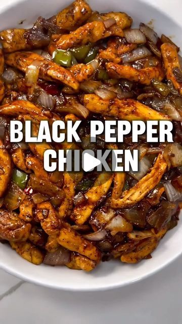 Chicken Bell Pepper Recipes, Cabbage Recipes Healthy, Vinegar Chicken, Black Pepper Chicken, Toasted Sesame Oil, Recipes With Chicken And Peppers, Dark Soy Sauce, Salt And Pepper Chicken, Bell Pepper Recipes