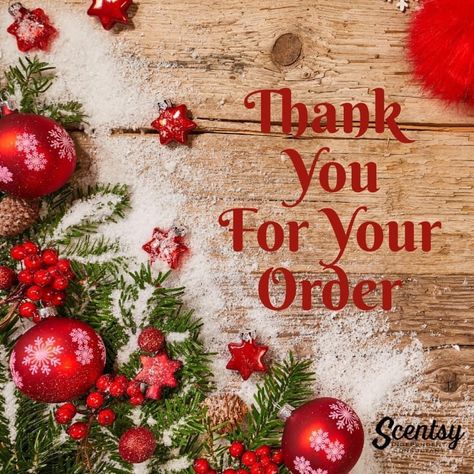 Scentsy Thank You For Your Order Christmas, Thank You For Your Scentsy Order, Scentsy Christmas Banner, Scentsy Holiday Party, Thank You For Your Order Scentsy, Scentsy Thank You For Your Order, Scentsy Graphics, Scentsy Order, Scentsy Christmas