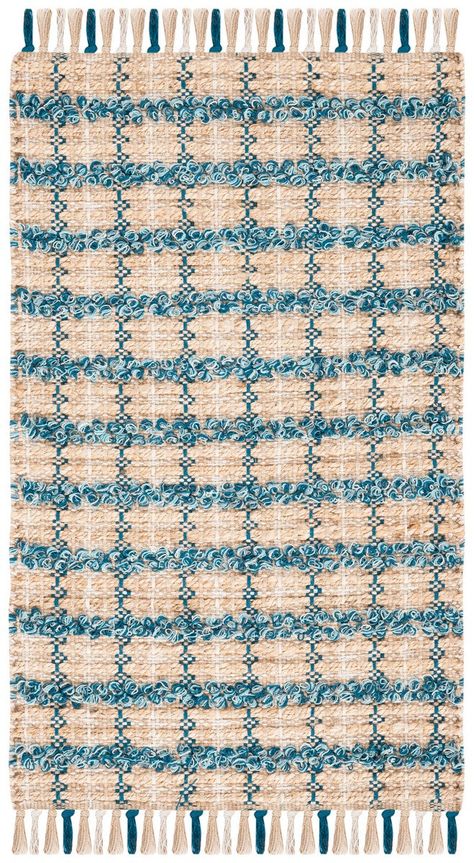 Pile Height: 10mm Construction: Hand Woven Fiber/Finish: 85% Jute/15% Cotton Backing: No Backing Origin: India Area: 8.4399995803833 Weight: 3 Machine Washable: NO Non Slip: NO Disclaimer: Sizes may vary slightly Porch Rug, Turquoise Rug, Woven Carpet, Walker Edison, Contemporary Bedroom Decor, Best Carpet, Gray Linen, Cotton Rug, Blue Rug