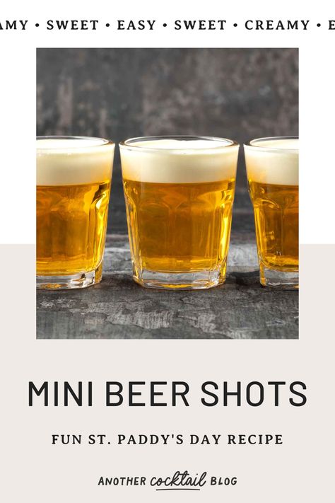 Beer Shots Recipe, Mini Beers Shots, Mini Beer Shots Recipes, Little Beer Shots, Top Shots Alcohol, Mini Beers, Shots With Fireball Whiskey, Mini Beer Shots, Beer Shots