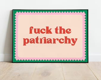 Rachel Park on Etsy Procreate Tips, Quirky Home, Funky Wall Art, Quirky Decor, The Patriarchy, Quirky Home Decor, Print Ideas, Quirky Design, Girls Prints