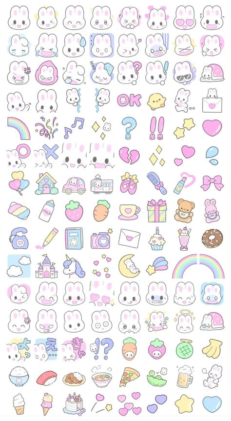 Free Printable Planner Stickers Kawaii, Cute Aesthetic Stickers, Sticker Design Inspiration, Cute Easy Doodles, Free Printable Planner Stickers, Book Crafts Diy, Stickers Kawaii, صفحات التلوين, Pola Kartu