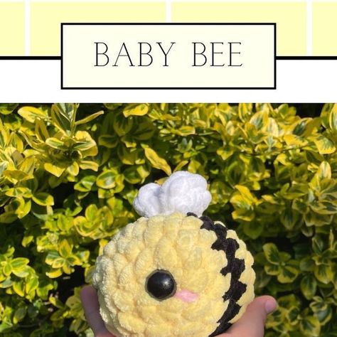 Edita & Dominika on Instagram: "Free baby bee pattern! Let me show you how to crochet this adorable little baby bee! This pattern is incredibly easy and quick to make. If you're looking for something simple and fast for your market, this little bee is perfect for you. You can make it up in under 20 minutes. Feel free to tag us if you create one! (Or maybe even two! 😅) #crochet #crochetersoftinstagram #crochetaddict #smore #cow #cowplush #plush #plushie #stuffedanimal #handmade #seller #sma Crochet Bee Plushie Pattern, Small Bee Crochet Pattern, Simple Crochet Plush, Free Crochet Bee Pattern, Bumble Bee Crochet Pattern Free, Bee Plushie Pattern, Small Crochet Plushies Pattern Free, Bee Crochet Patterns Free, Crochet Bee Pattern Free