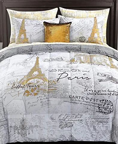 Amazon.ca : twin bed in a bag Paris Bed, Paris Bedding, Paris Bedroom, Paris Decor, Twin Xl Bedding, Bedding Sets Online, Twin Bed Sets, Twin Comforter, Bed In A Bag