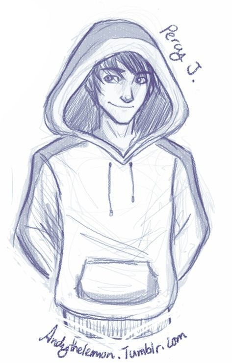 Percy Jackson with a hoody<<< And I am so happy that it is not put on like a gangster!! I hate it when they do that! Jason Grace, Boy Drawing, Percy Jackson Fan Art, Leo Valdez, Line Drawings, Rick Riordan Books, The Heroes Of Olympus, Percy Jackson Fandom, Fan Art Drawing