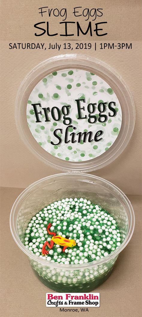 Amphibian Activities For Kids, Swamp Activities For Kids, Frog Snacks, Frog Slime, Amphibians Activities, Reptile Crafts, Diy Frog, Egg Slime, Nature Preschool