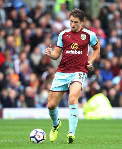 James Tarkowski of Burnley in 2017. James Tarkowski, Burnley Fc, Football Soccer, Soccer Players, Football Shirts, Mood Board, Georgia, Soccer, Football