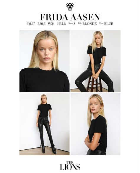 Casting Outfit Model, Model Digitals Outfit, Model Casting Outfit, Model Portfolio Examples, Editorial Modeling, Model Comp Card, Model Polaroids, Frida Aasen, Model Headshots