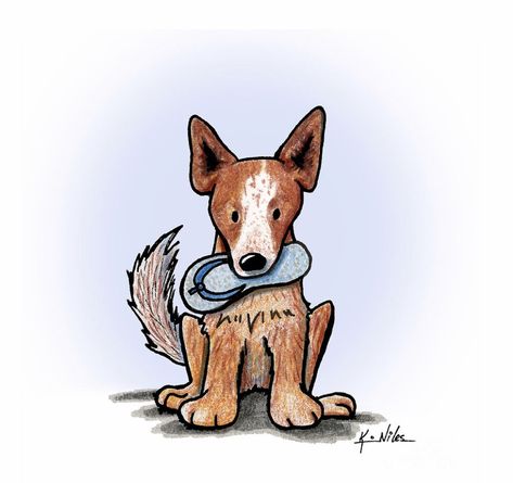 Red Heeler Dog, Aussie Cattle Dog, Animal Templates, Red Heeler, Dog Crafts, Australian Animals, Dog Illustration, Blue Heeler, Australian Cattle Dog