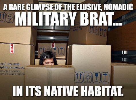 O4 Marine Spouse on Instagram: “#usmc #militarybrat #militarylife #moving #ilovemylife #semperfi” Military Jokes, Military Brat, Military Wife Life, Army Brat, Military Memes, Navy Life, Military Quotes, Military Kids, Military Humor