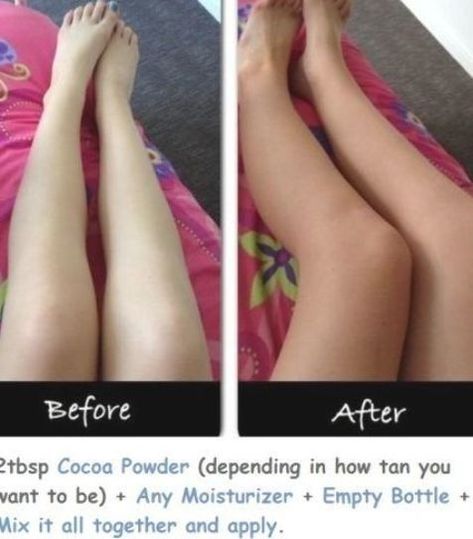 Having a tan gives you a glow that makes you look healthy rather than pasty and pale. It can also make you look slimmer. Here is the best and easy DIY Self Tanner tip to get tan quickly. Homemade Cocoa Powder, Diy Self Tanner, Get Tan, Homemade Cocoa, Hacks Lifehacks, How To Get Tan, Light Girls, Tanning Mousse, Self Tanning