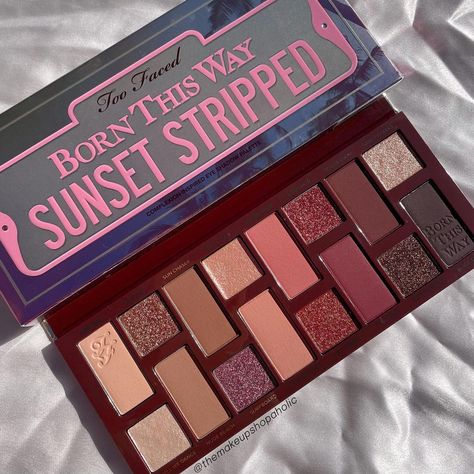 Too Faced Palette Looks, Too Faced Palletes, Too Faced Sunset Stripped, Makeup Palette Aesthetic, Angelic Makeup, Makeup Printables, Makeup Palette Collection, Too Faced Palette, Too Faced Eyeshadow