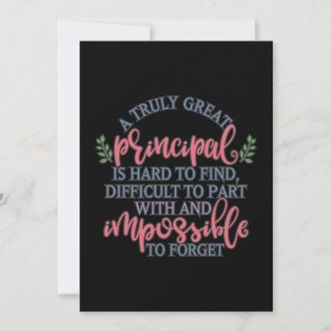 Appreciation Day Ideas, Principal Retirement, Principal Appreciation Gifts, Principal Appreciation, Phonics Printables, Custom Thank You Cards, Retirement Cards, School Birthday, Holiday Design Card