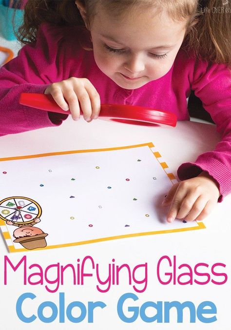 Learning colors is so much fun with this magnifying glass color game for preschoolers! A free printable for identifying and matching colors with the fun of a magnifying glass! Prek Centers, Color Activities For Toddlers, Game For Preschoolers, Literacy Centres, Free Educational Printables, Color Learning, Letter Learning, Christmas Bulletin, Learning Games For Kids