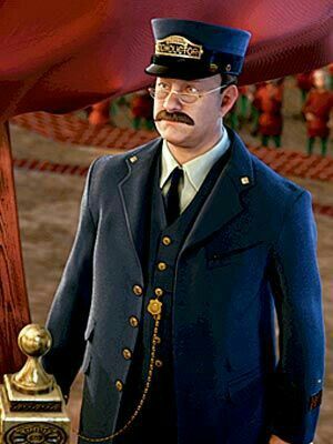 Tom Hanks Polar Express, Polar Express Characters, Polar Express Conductor, Train Conductor Costume, Polar Express Christmas Party, Polar Express Theme, Polar Express Movie, Polar Express Party, Disney Character Drawings