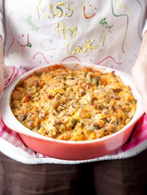 Cheesy Shrimp & Wild Rice Casserole Recipe - Paula Deen Shrimp And Grits Casserole Paula Deen, Shrimp Casserole Recipes Easy, Shrimp Casseroles, Shrimp Rice Casserole, Easy Shrimp And Rice, Shrimp And Rice Casserole, Shrimp Casserole Recipes, Cheesy Shrimp, Shrimp Casserole