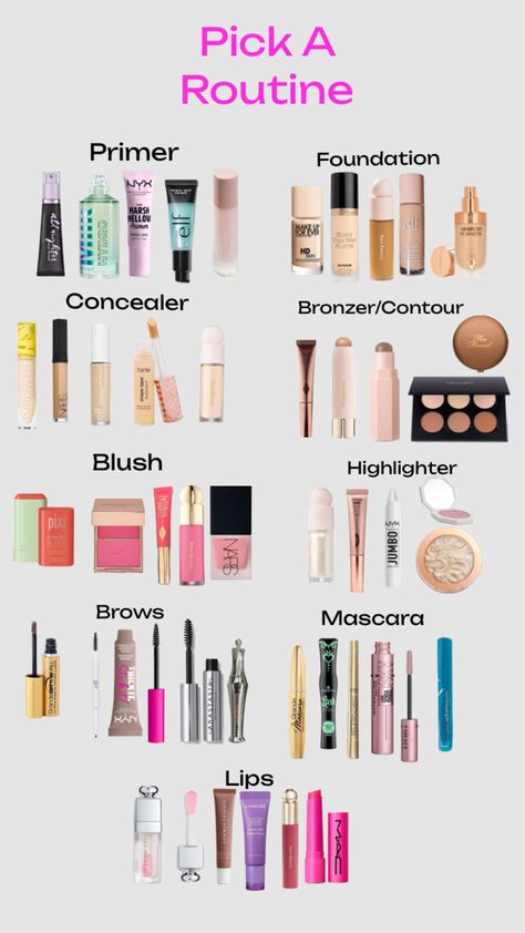 #beauty #fyp #morningroutine #morningaesthetic Preppy Stores, Makeup Routine Guide, Makeup 2022, Makeup Suggestions, Back To School Makeup, Makeup Routines, Simple Everyday Makeup, Makeup Wishlist, Makeup Face Charts