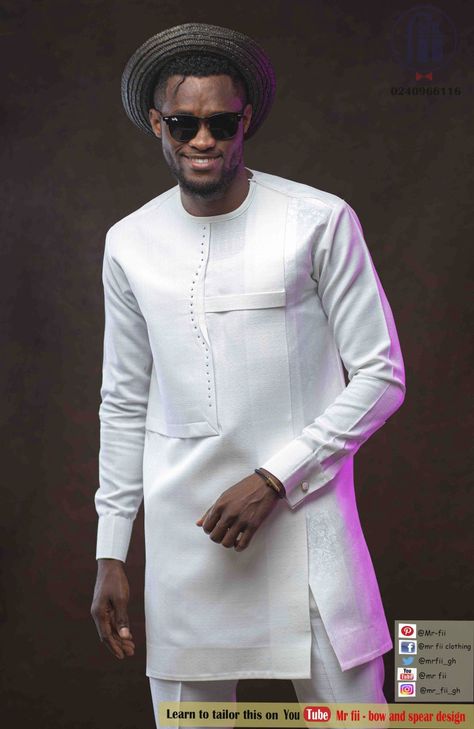 White Kaftan Designs For Men, Isi Agu, Men African Wear, Latest African Wear For Men, Mens Traditional Wear, Senator Styles, Men Kaftan, African Wear For Men, Nigerian Men Fashion