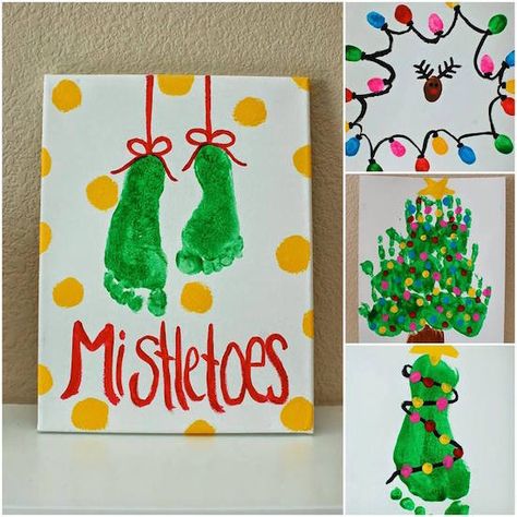 Kids Christmas Art, Baby Christmas Crafts, Christmas Art For Kids, December Crafts, Christmas Art Projects, Fun Christmas Cards, Christmas Crafts For Toddlers, Christmas Cards Kids, Christmas Crafts For Kids To Make