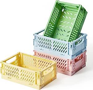 Pastel Crates, Stackable Crates, Diy Kast, Crate Decor, Studio Vibes, Mini Crates, Danish Pastel Aesthetic, Stackable Tables, Storage Bins Organization