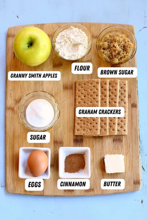 Apple And Graham Cracker Recipe, Gram Cracker Crust Apple Pie, Gram Cracker Crust Desserts, Gram Cracker Crust Recipe, Gram Cracker, Pie With Graham Cracker Crust, Gram Crackers, Traditional Apple Pie, Graham Cracker Recipes