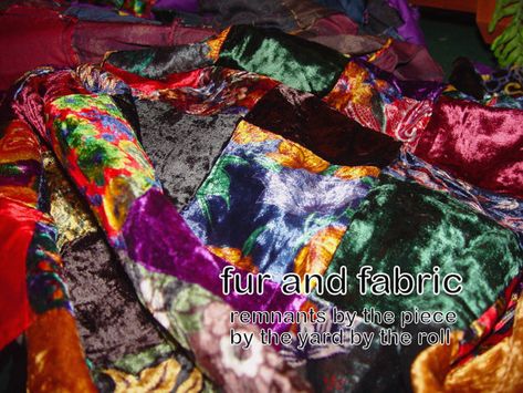 Patchwork Quilt Topper Fabric Squares Yardage , Swatches, Remnant Pieces, Mixed Solid and patterns victorian crazy velvet 1 yard Velvet Patchwork, Velvet Upholstery Fabric, Velvet Quilt, Faux Fur Fabric, Sewing Dolls, Fur Fabrics, Fabric Remnants, Patchwork Quilt, Vintage Velvet