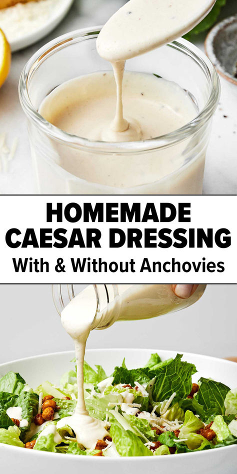 Homemade caesar dressing recipe. Creamy Ceaser Dressing Without Anchovies, Best Store Bought Caesar Dressing, Caesar Dressing Recipe With Anchovies, Homemade Creamy Salad Dressing, No Anchovy Caesar Dressing, Carrabbas House Dressing, Teriyaki Restaurant Salad Dressing, Homemade Caesar Dressing No Anchovies, Cesar Dressing No Anchovies