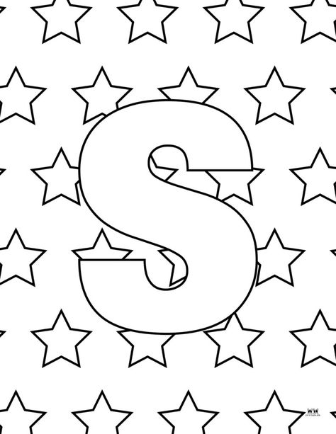 S Coloring Pages Letter, Solar System Coloring Pages, Shape Coloring Pages, Free Printable Letters, Lowercase Letter, Alphabet Coloring Pages, Upper And Lowercase Letters, Alphabet Preschool, Alphabet Coloring