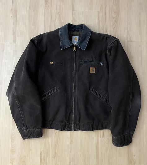 Vintage vintage carhartt detroit jacket coffee brown | Grailed Carhartt Workwear Jacket, Carhartt Detroit Jacket Outfit Men, Detroit Jacket Outfit Men, Work Jacket Outfit Men, Carhartt Jacket Outfit Men, Carhartt Detroit Jacket Outfit, Carhartt Outfit Men, Carhartt Jacket Outfit, Vintage Carhartt Jacket