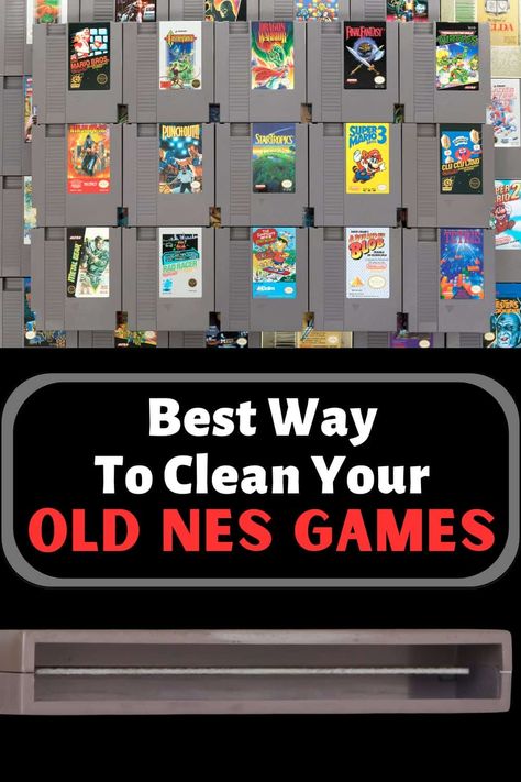 Whether you are a collector or a retro fan, you have surely encountered a black screen when playing a title on an NES, strange graphic glitches, sudden 'resets' or screen freezes. Most of these issues are caused by dirty contacts on the old game cartridge or in the console, the result of the natural process called oxidation. Over time, as they areexposed to air, the cartridge games circuits oxidize due to the #80s #80sVideoGames #ConsoleGaming #NES #Nintendo Nes Cartridge, Classic Console, 80s Video Games, Game Storage, Retro Fan, Nes Games, Game Cartridge, Retro Gamer, Mario Bros.