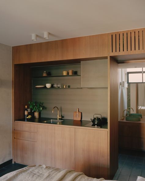 Studio Type Apartment, Compact Kitchen Design, Design Café, Melbourne City, Small Apartment Design, Studio Kitchen, The Local Project, Small Hotel, Interior Renovation