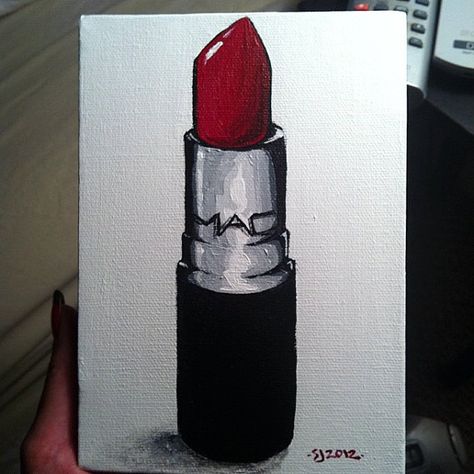 Custom Lipstick Painting by artofsarahjane on Etsy Lipstick Painting, Marilyn Monroe Room, Custom Lipstick, Makeup Station, Makeup Room Decor, Vanity Area, Vanity Ideas, Glam Room, Makeup Rooms