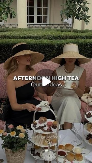 Elegant Style | Classy Outift Ideas on Instagram: "This is your sign to gather your girlfriends and dress up for an afternoon tea party 🫖  ✅ Comment “guide” and I’ll send you my full dressing guide for various occasions for free!   What occasion do you want inspo for next?  #afternoontea #afternoonteaoutfit #highteaparty #hightea #highteaoutfit #girldayout #elegantoutfit #elegantoutfits #elegantlady #elegantwoman  #outfitinspiration #outfitideas #classylady #classyladies #affluentwomen #quietluxury #howtolookexpensive #howtodress" High Tea Outfits For Women, Tea Party Dresses For Women, Afternoon Tea Dress, High Tea Outfit, How To Look Expensive, Afternoon Tea Party, Tea Party Dress, Classy Women, High Tea