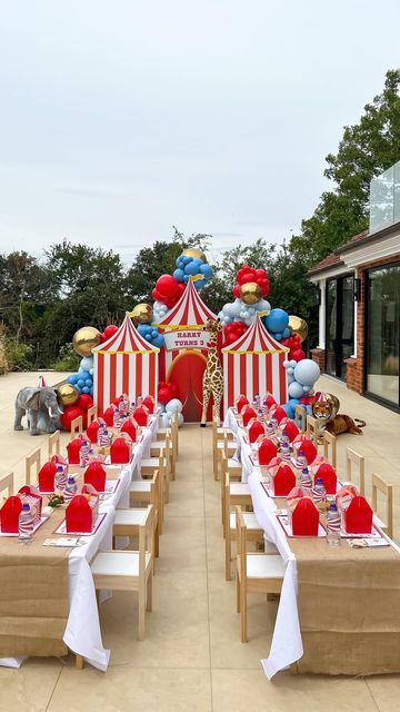 Carnival Birthday Theme, Circus Themed Birthday Party, Circus First Birthday, Carnival Baby Showers, Carnival Party Decorations, Circus 1st Birthdays, Circus Party Decorations, Circus Birthday Party Theme, Carnival Birthday Party Theme