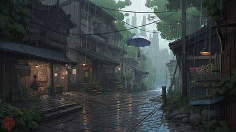 Anime Town Aesthetic Wallpaper, Anime Nature Wallpaper Laptop, Dark Anime Background Pc, Anime Rain Wallpaper Desktop, Computer Wallpaper Rain, Rain Pc Wallpaper, Rain Laptop Wallpaper, Rain Aesthetic Wallpaper Laptop, Computer Backgrounds Anime