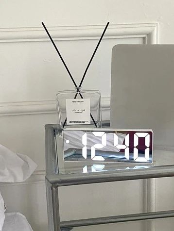 Home Décor & Accessories | Affordable Home Décor | SHEIN USA Bedroom Office Table, Alarm Clock Digital, Bedroom Clocks, Clock Digital, Toddler Table, Wall Mounted Desk, Led Clock, Table Clocks, Mantel Clocks