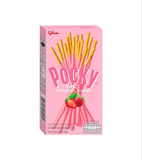 Pocky Strawberry, Thai Snacks, Pocky Sticks, Choco Banana, Snack Sticks, Cool Fidget Toys, Cream Coat, Preppy Room Decor, Matcha Green Tea