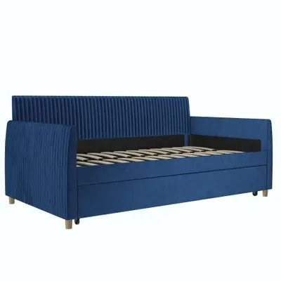 Buy Beds Online at Overstock | Our Best Bedroom Furniture Deals Twin Daybed, Mr Kate, Twin Trundle, Upholstered Daybed, Twin Mattress Size, Daybed With Trundle, Beds And Headboards, Beds & Bed Frames, Trundle Bed