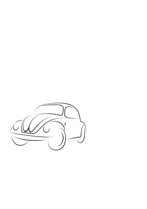 Dainty Car Tattoos, Car Outline Tattoo, Simple Car Tattoo, Vw Tattoo, Beetle Tattoo, Volkswagen Beetle Convertible, Bug Car, Silk Pant, Beetle Convertible